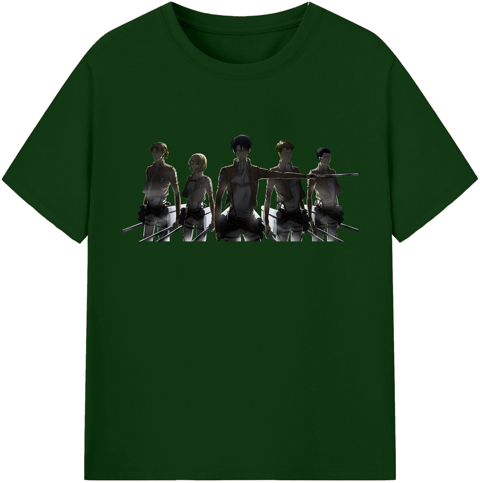 （画像用） 進撃の巨人 Attack on Titan 綿100％半袖Tシャツ（フロントプリント）